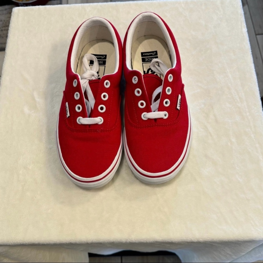 Vans Customs Wides Red Canvas